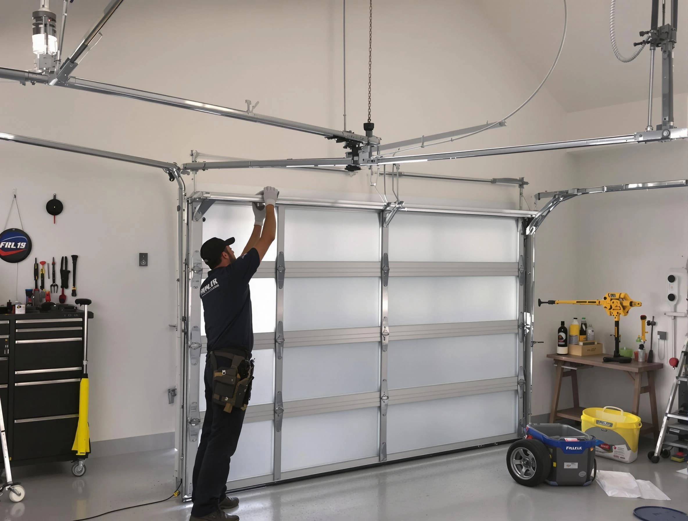 Tyrone Garage Door Repair certified team performing precision garage door installation in Tyrone