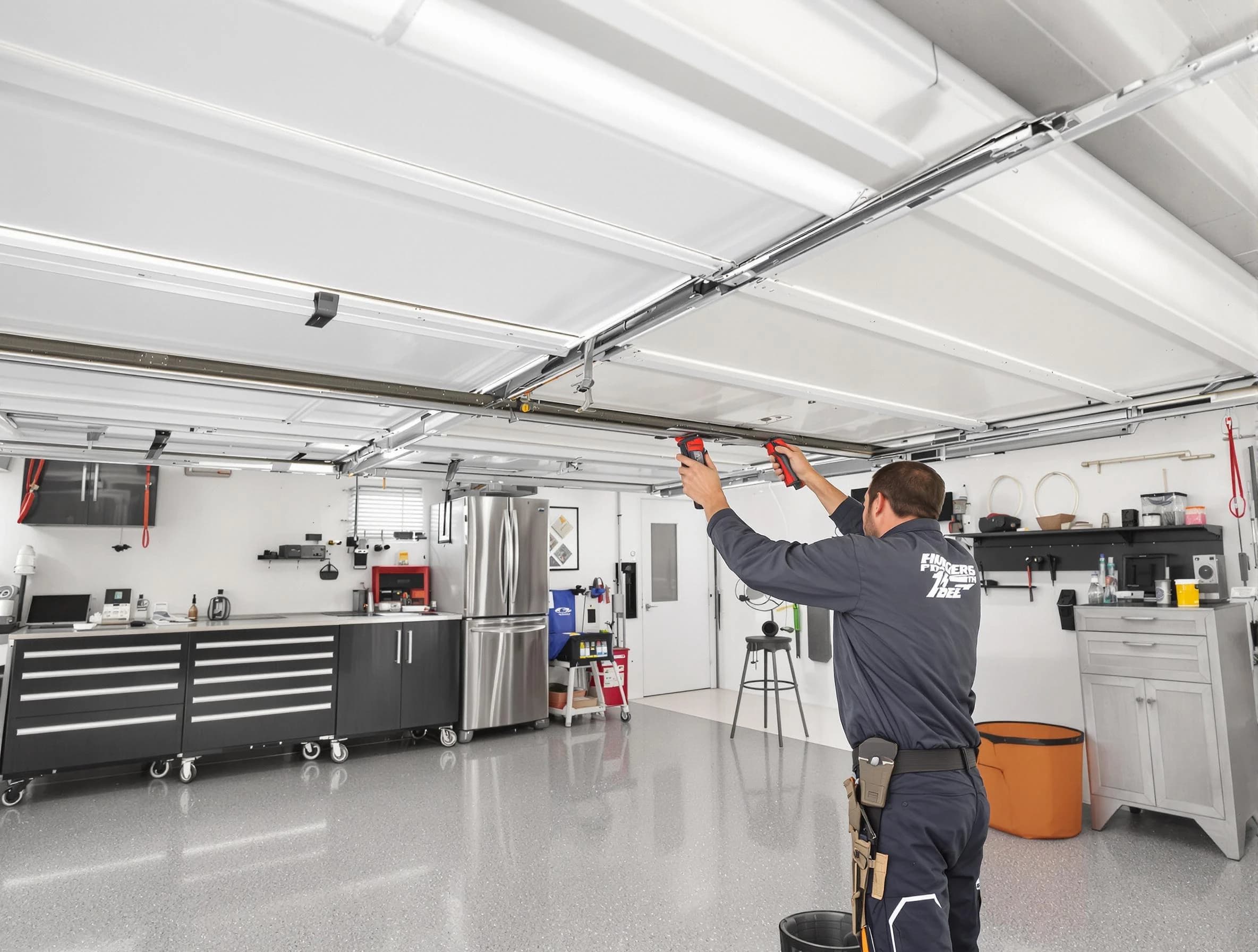 Overhead garage door repair service by Tyrone Garage Door Repair in Tyrone