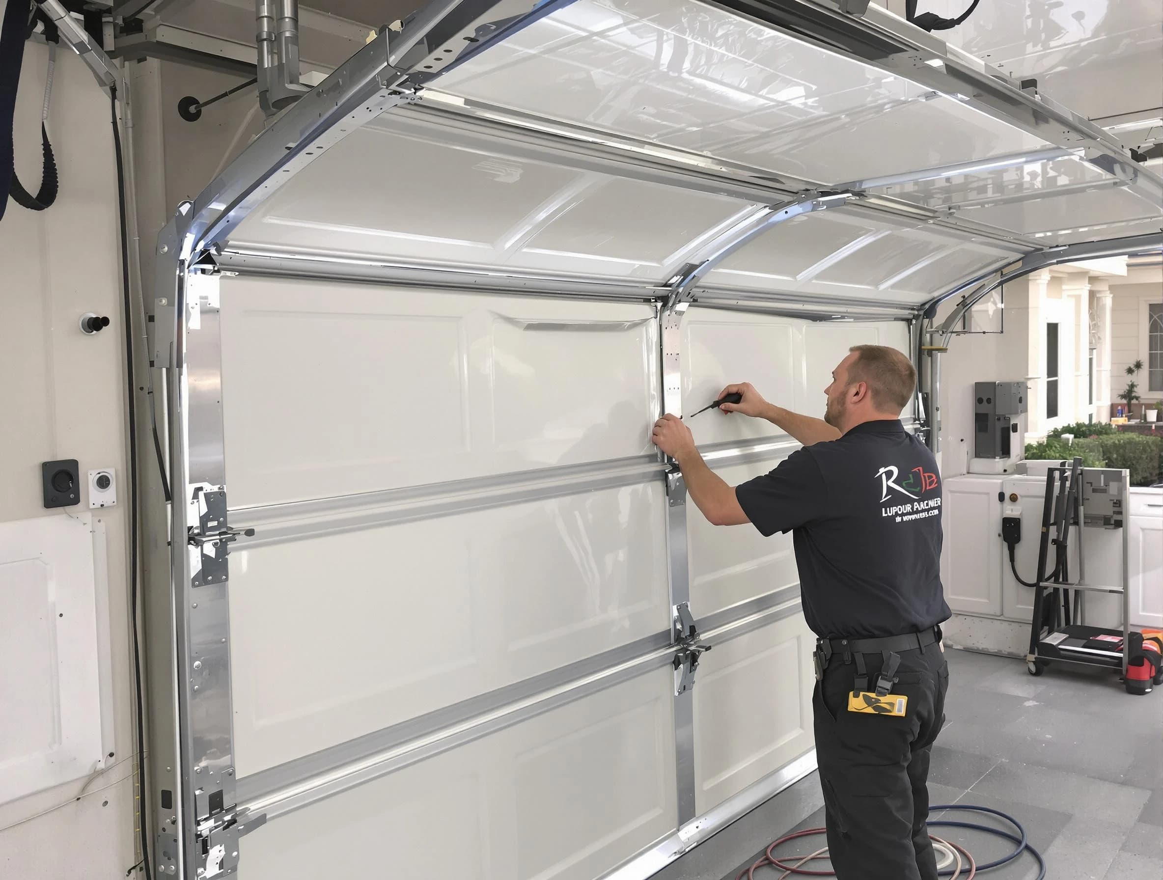 Tyrone Garage Door Repair professional performing panel repair in Tyrone