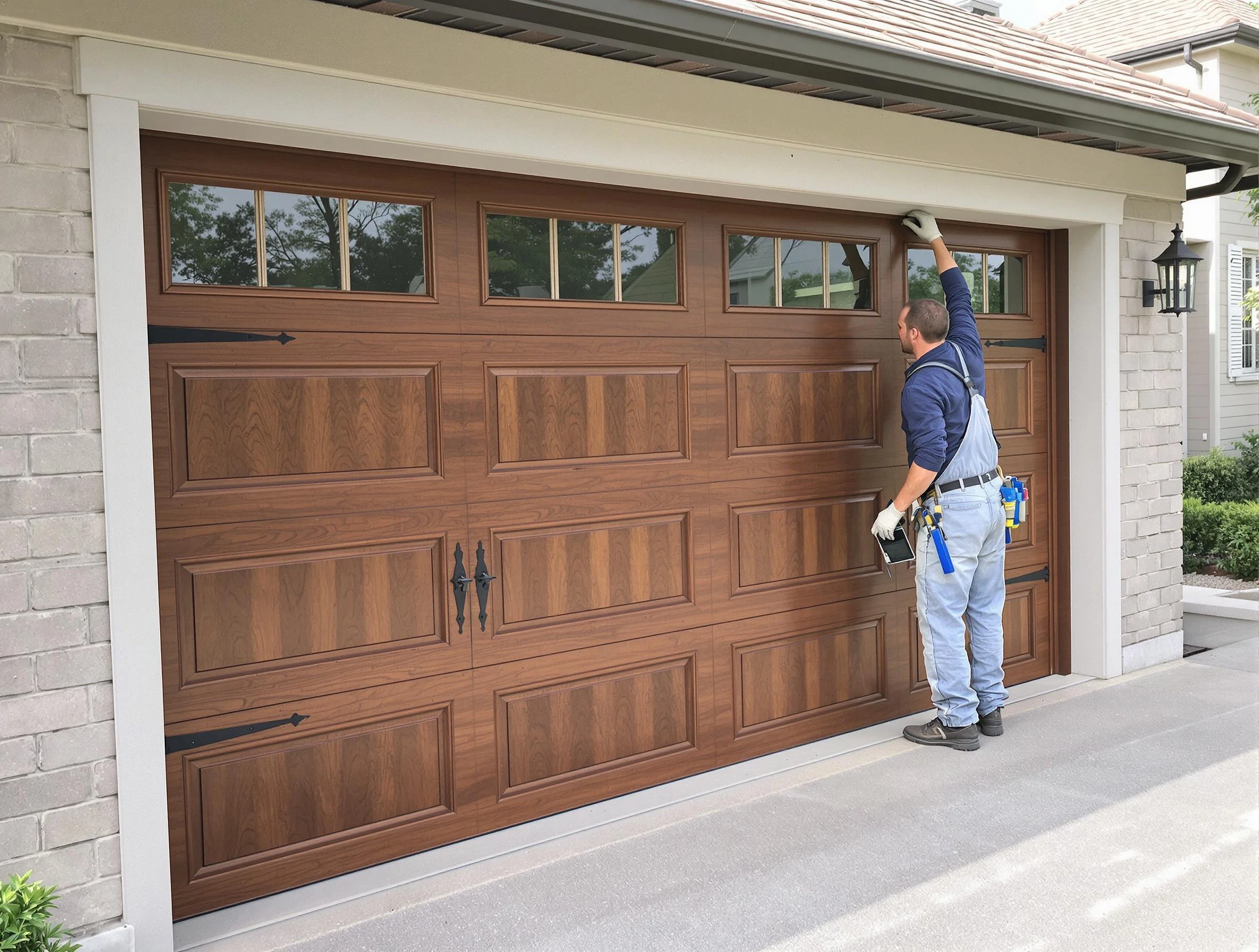 Custom garage door showcase by Tyrone Garage Door Repair in Tyrone