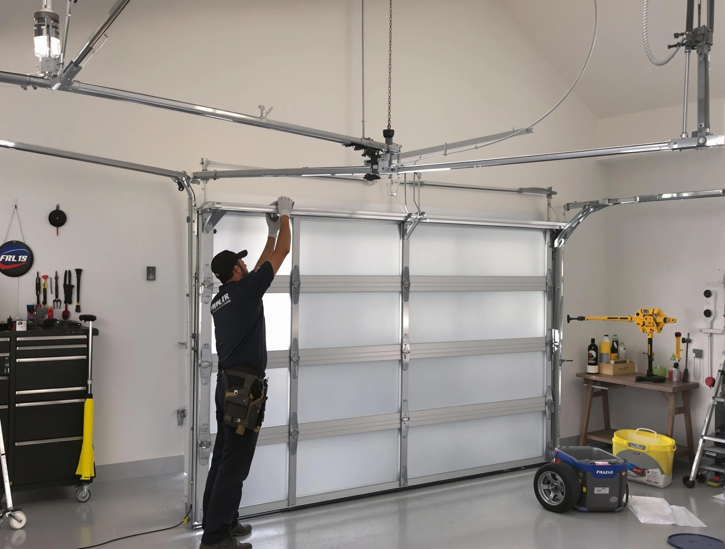 Tyrone Garage Door Repair certified team performing precision garage door installation in Tyrone