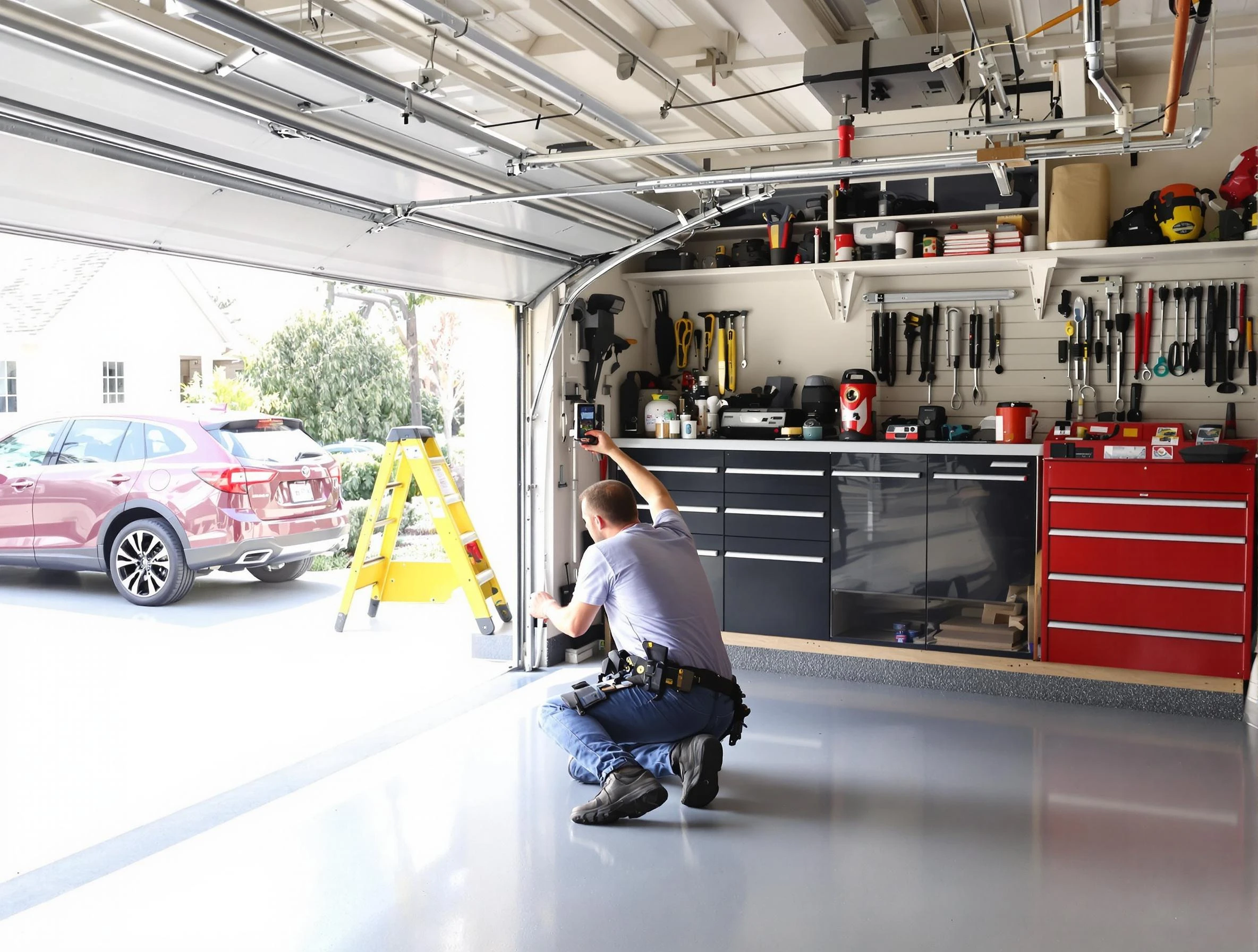 Local garage door repair service by Tyrone Garage Door Repair in Tyrone