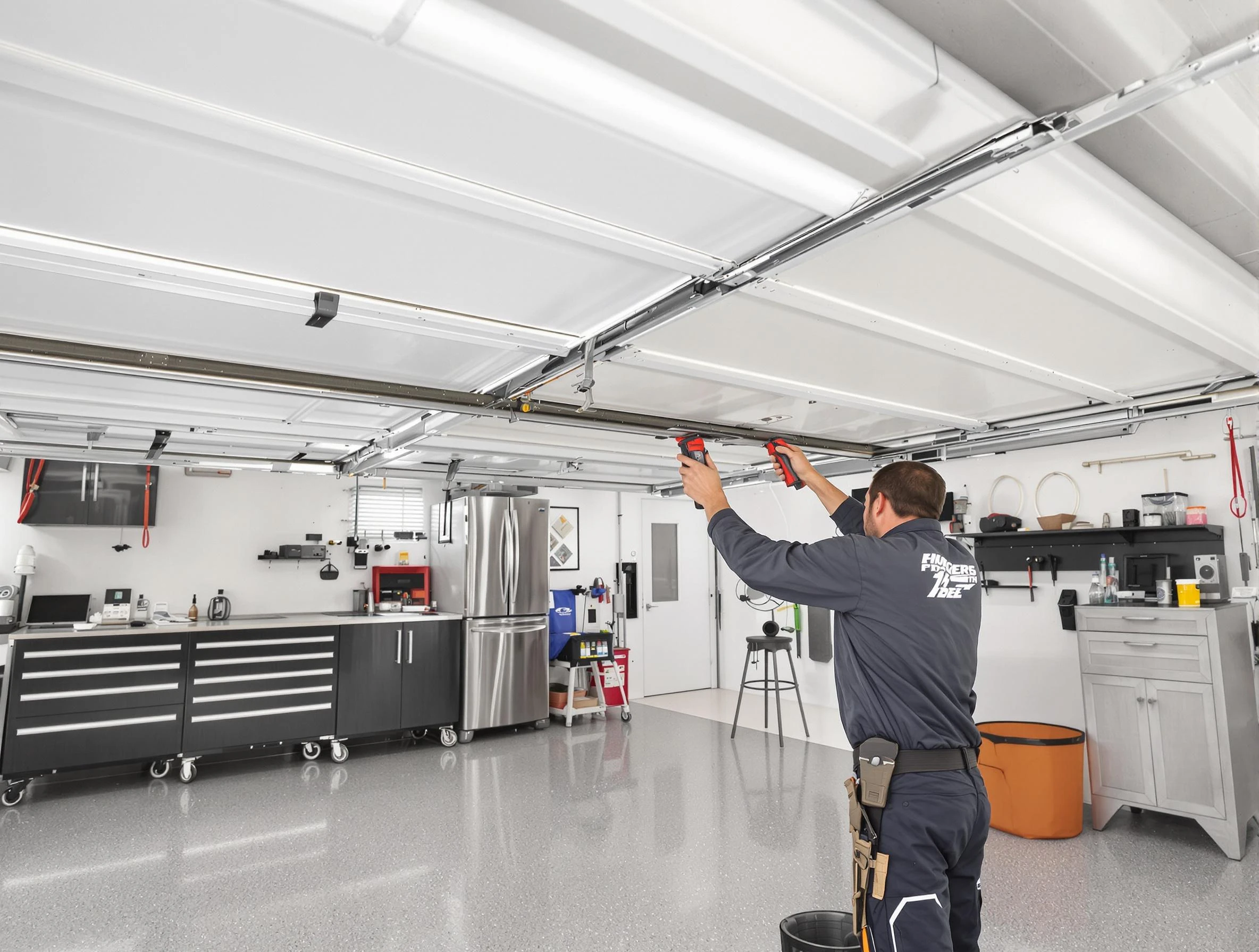 Overhead garage door repair service by Tyrone Garage Door Repair in Tyrone